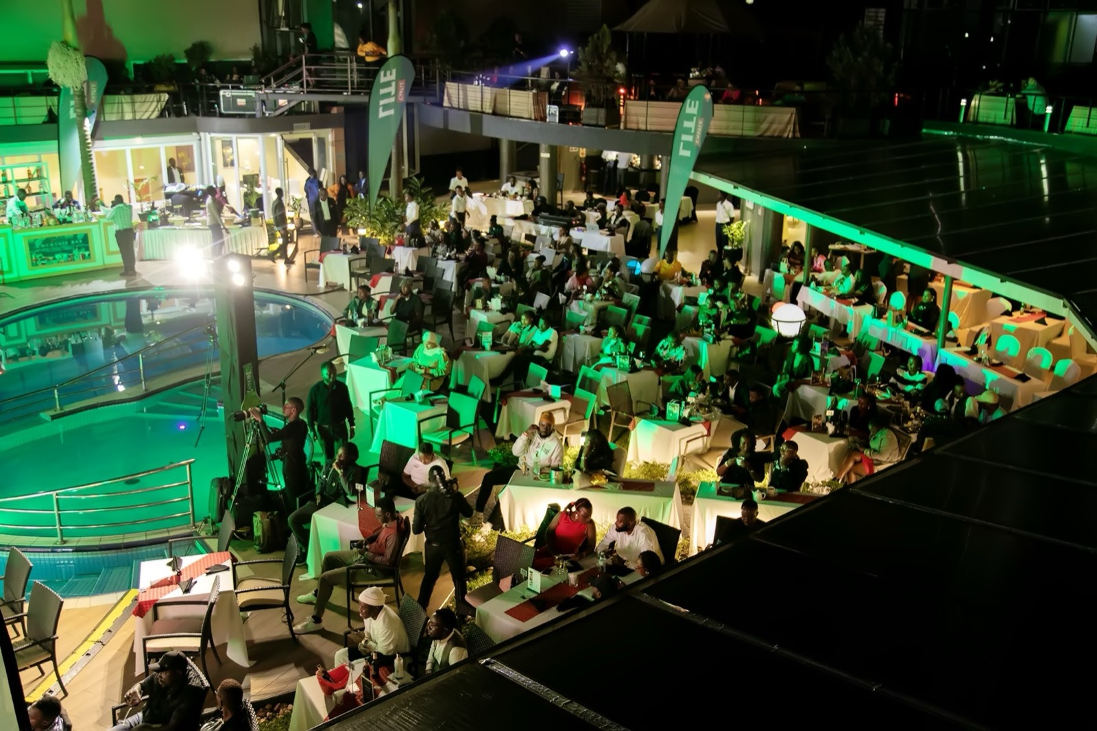 Tropicanna Poolside set up for Naava Grey's Skyz Exclusive night