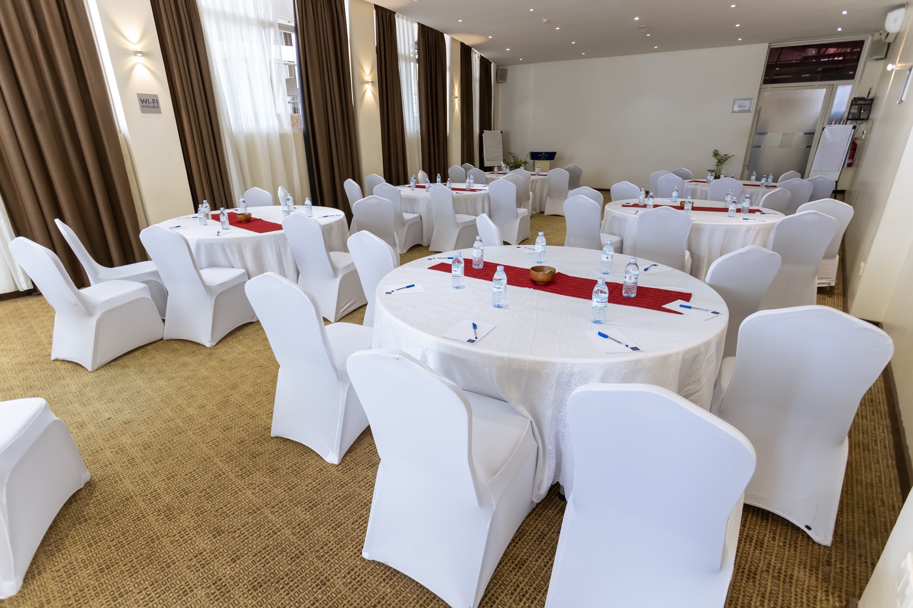 Tokyo Hall, one of Skyz Hotel Kampala's mid-sized conference halls